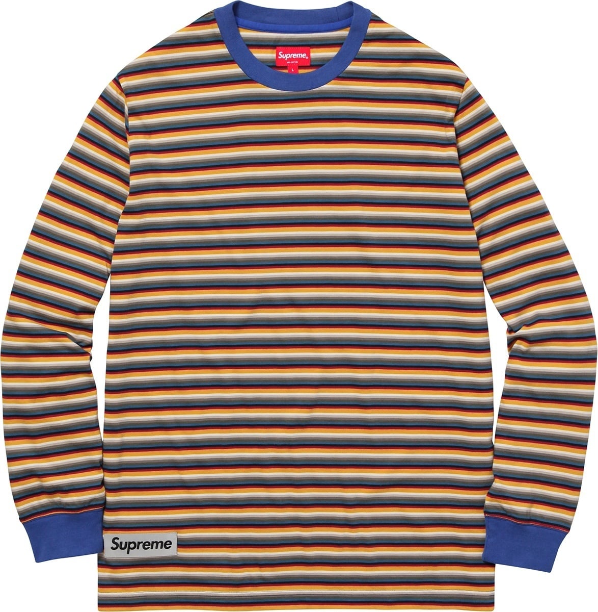 Multi Stripe Reflective Patch L/S Top view 2